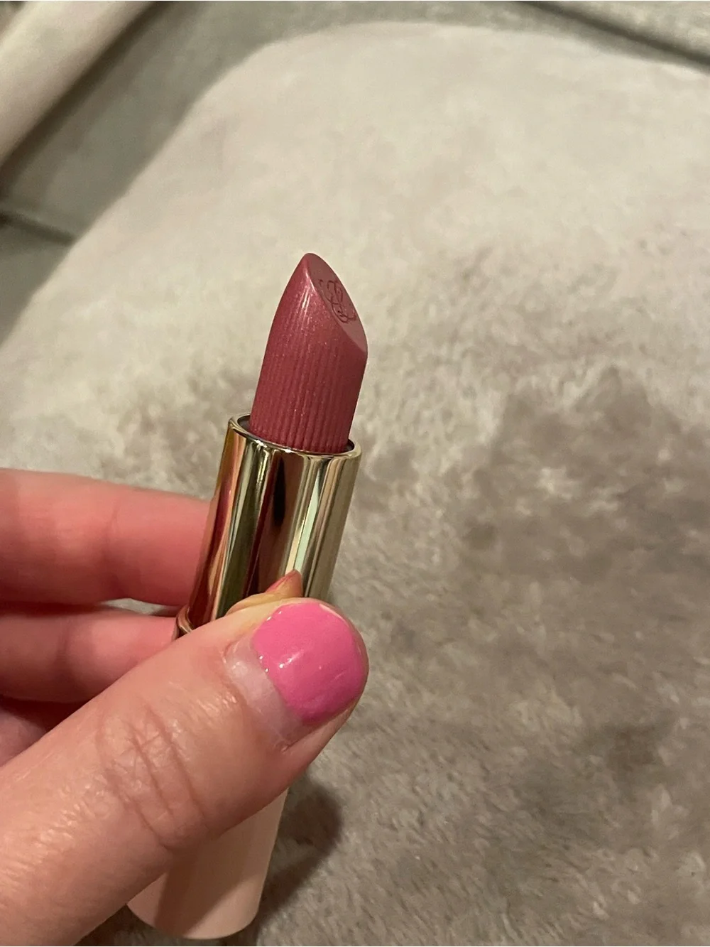 NWOT Estee Lauder Rose colored long last lipstick in pink parfait shade